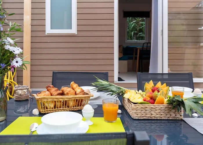 Дом отдыха Le Palmier, Mobil-home Sans Vis-a-vis Idealement Situe Entre Et Vignes Йер