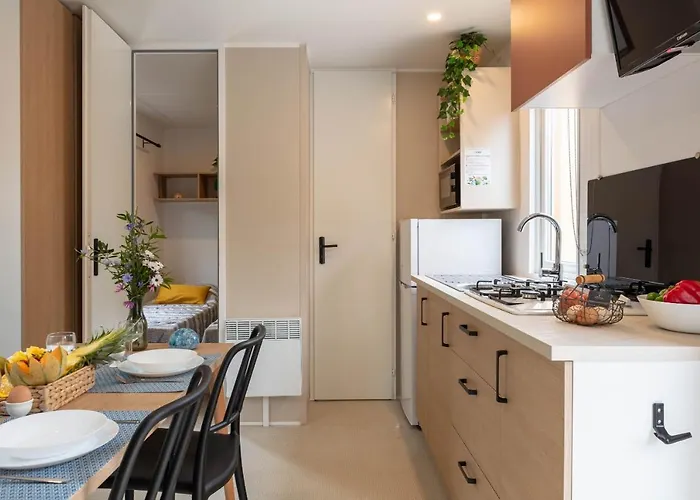 Дом отдыха Le Palmier, Mobil-home Sans Vis-a-vis Idealement Situe Entre Et Vignes Йер