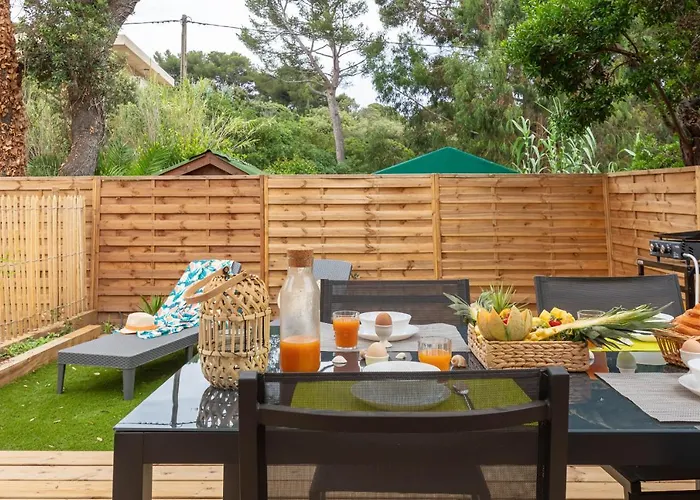 Дом отдыха Le Palmier, Mobil-home Sans Vis-a-vis Idealement Situe Entre Et Vignes Йер